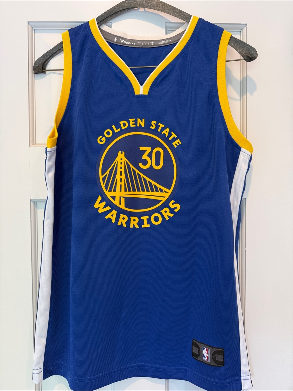 Fanatics Golden State Warriors Blue Curry Jersey Youth Large